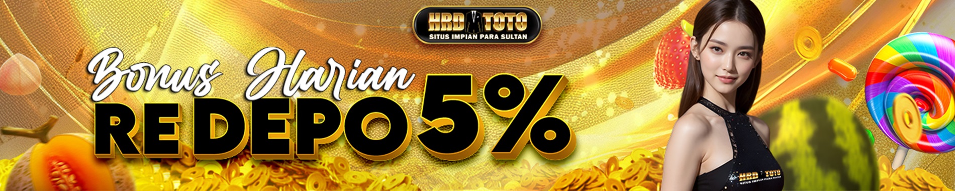 BONUS RE DEPO HARIAN 5% HRDTOTO